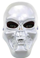 Masque de fête d'Halloween pour hommes en PVC noir et blanc de bonne qualité