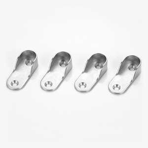 ก้านชุบนิกเกิล16มม. & 19มม. ทำจากซิงค์อัลลอยปลายตู้ทรงไข่รองรับที่วางท่อตู้เสื้อผ้าและรางสำหรับแขวนตู้เสื้อผ้า - Product Image 3