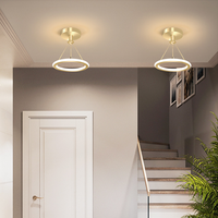 Lustre d'intérieur créatif nordique, luminaire suspendu LED moderne en métal rétractable, décoration de salon, chambre à coucher, couloir, lampe suspendue simple