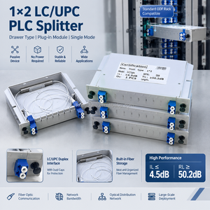 ตัวแยกสัญญาณไฟเบอร์ออปติกแบบ Single Mode ชนิด LC UPC Insert Type PLC Splitter Cassette Card ขนาด 1x2 สำหรับกล่องกระจายสัญญาณ FTTH ODF - Product Image 5