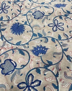 100% Pure Cotton Natural Indian Handmade Hand <b>Block</b> <b>Printed</b> Eco-Friendly Lightweight 110 GSM Fabric for Dress Making and Bags - Product Image 4