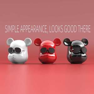Altavoz Inalámbrico B6 Violent Bear Mini para V5.3, IPX4 Impermeable, con Diseño Creativo de Cabeza de Oso de Dibujos Animados, RGB, para el Hogar y Escritorio - Product Image 2