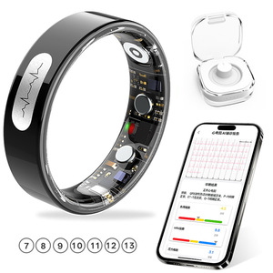 Bague connectée étanche IP68 avec surveillance cardiaque ECG, longue autonomie, vente en gros, commande en gros - Product Image 1