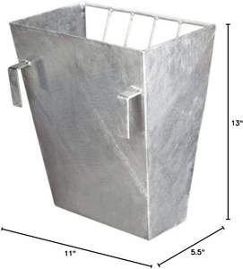 Estação De Alimentação Removível De Grande Capacidade JH-Mech Com Tampa Galvanizado Alimentadores De Feno De Cabra De Aço - Product Image 2