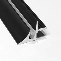 Nouveau design W18*19mm Profilé LED en alliage d'aluminium anodisé T5 6063 à rainurer, cadre CNC en U, lumière du jour 6000K, garantie 3 ans