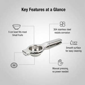 Presse-citron multifonction en acier inoxydable 304 épaissi, presse-fruits manuel, gadget de cuisine pour le nouveau modèle - Product Image 2