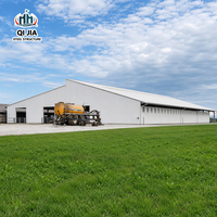 Bâtiment préfabriqué modulaire en acier Q235B pour hangar agricole, assemblage rapide, certifié ISO CE, conception personnalisée