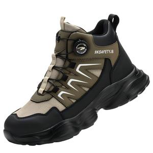 <span class=keywords><strong>Botas</strong></span> de Seguridad Profesionales de Media Caña para Hombre, con Puntera de Acero Anti-Impactos y Anti-Pinchazos, con Hebilla Giratoria para Montañismo - Product Image 1