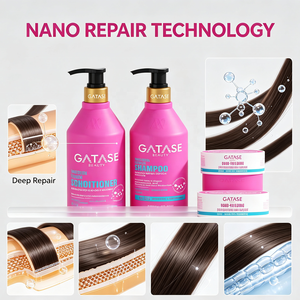 Set Trattamento Capelli Nano Premium: <span class=keywords><strong>Shampoo</strong></span> e Balsamo Antiforfora Rinfrescante |   Trattamento Riparatore per Capelli Danneggiati e Crespi - Product Image 3