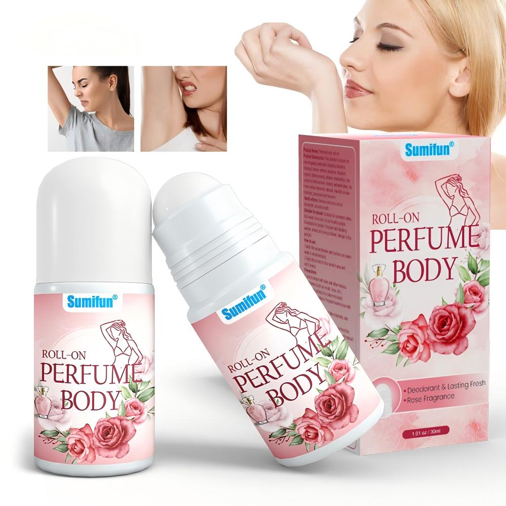 Sumifun OEM Roll-On Perfume Body Spray Herb-Based Deodorant Long-Lasting 24H Fresh Non-Alcoholic No Stain Aluminum-Free Rose