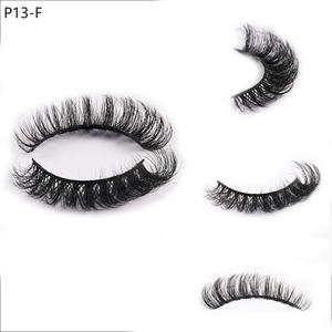 पूर्ण स्ट्रिप डी कर्ली झूठी पलक निजी लेबल कस्टम सिंथेटिक नकली गांठ थोक पुनः प्रयोज्य रसियन पलक - Product Image 4