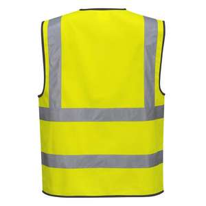 PORTWEST - C375YERL Gilet jaune à haute visibilité avec bande et bretelles zippées-EAN 5036108283392 HI-VIS WORKWEAR - Product Image 2