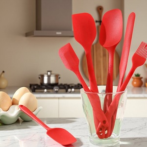 <b>Silicone</b> Spatula Set 6 Piece Heat Resistant Baking <b>Tools</b> For Cake Making - Product Image 3