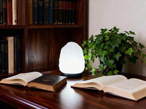 GANFENG Weiße USB Himalaya-Salzlampe LED-Lichtquelle Natürliche Luftreinigung <span class=keywords><strong>Negative</strong></span> Ionen-Emission Echte Salzkristalle für - Product Image 3