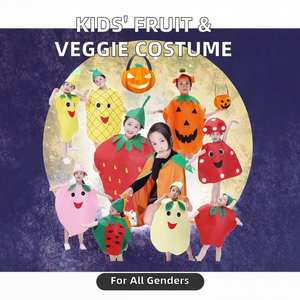 Оптовая продажа, забавные детские костюмы для Хэллоуина, косплей, Маскарадные костюмы с фруктами и овощами, тыквенными, сценические костюмы - Product Image 3