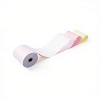 Rouleau de papier autocopiant double enduit 3-6 plis 50 g/m² personnalisé en gros pour impression informatique/numérique, multi-parties, multi-couleurs