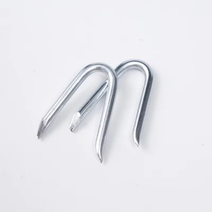 Clavos en Forma de V Galvanizados para Fijación de Cercas, Sujetadores de Malla de Alambre, Clips para Estacas de Madera - Product Image 2