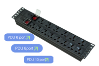 PDU Usine Prix bon marché Haute Qualité 6way pdu unité de distribution d'énergie 8way 10way 10A 16A peut OEM