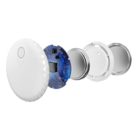 Traceur GPS intelligent certifié MFi Airtags, dispositif de positionnement en temps réel, mini localisateur personnel en plastique pour animaux, voitures, enfants, portefeuilles, avec application