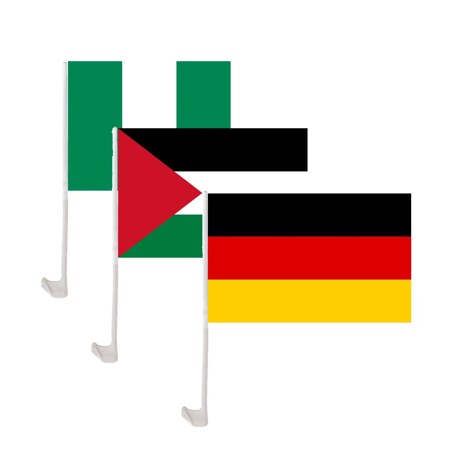 Wholesale 100% Polyester Custom Germany Nigeria Canada Palestine Turkey Country Car Flags For Car