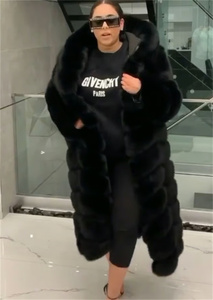 Chaqueta Larga de Piel Sintética para Mujer, Diseño a Cuadros, Teñido Liso, con Capucha, Estilo Burbuja, Personalizable, al por Mayor - Product Image 5