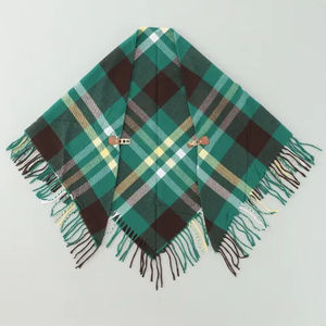 ผ้าพันคอหนาสำหรับผู้หญิงผ้าคลุมไหล่สำหรับฤดูหนาวใช้ได้ทั้งชายและหญิงผ้าพันคอแคชเมียร์ลายสก็อตสุดคลาสสิกพร้อมพู่ - Product Image 3