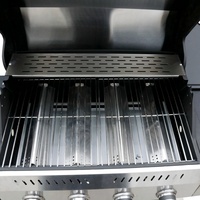 Barbecue à gaz professionnel en acier inoxydable 5 + 1 brûleur Barbecue gril à gaz pour la cuisine en plein air