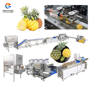 Ligne de production complète d'ananas pour bébés, machine personnalisée pour peler, retirer le cœur, laver, sécher et emballer les ananas, en acier inoxydable 304 - Product Image 1