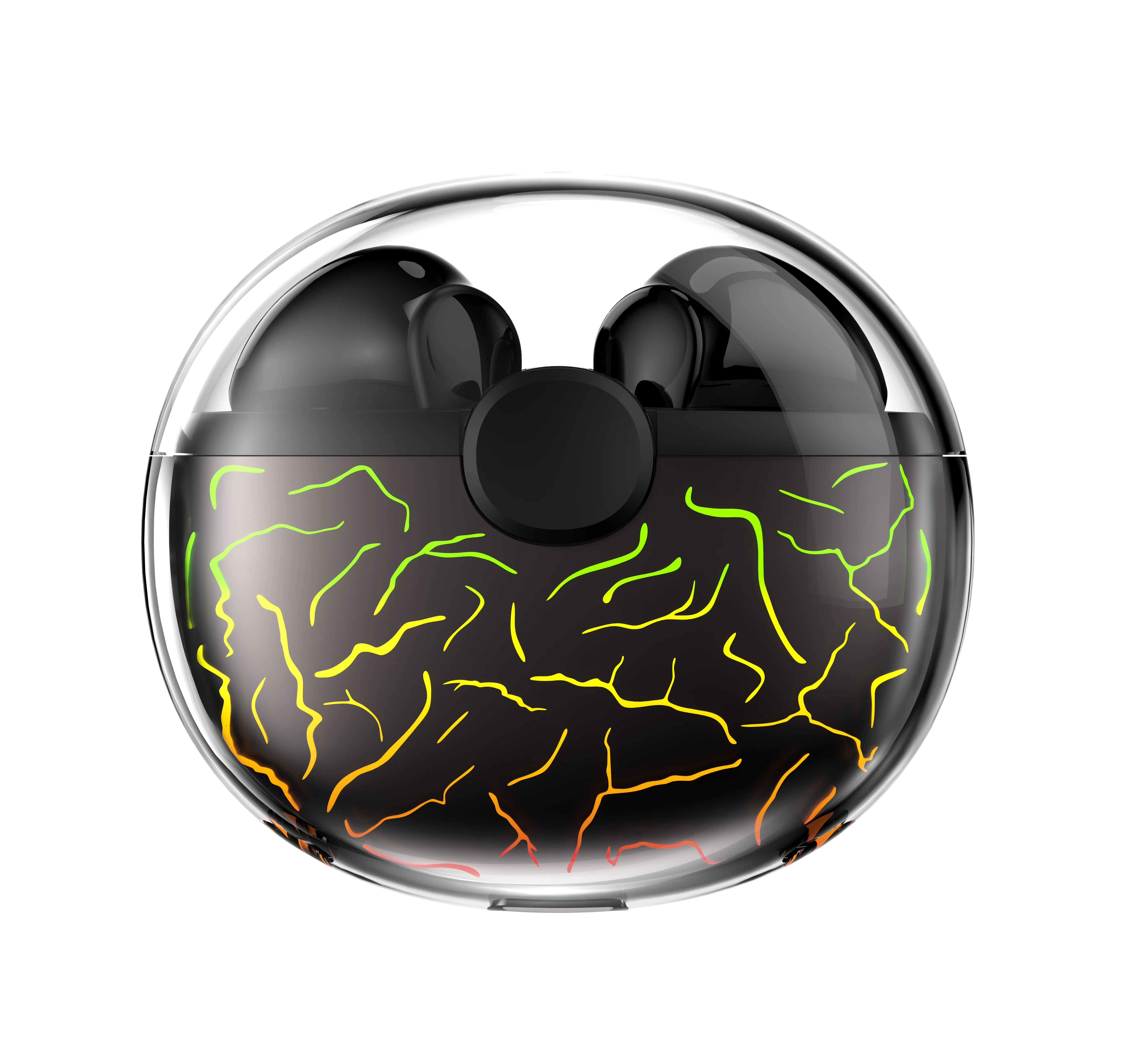 Fashion Breath Gaming Earbuds In-Ear Heavy Bass Headphones 3D TWS Wireless Small Led Light Earphones Gamer