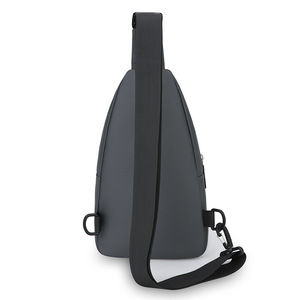 Men's Chest <b>Bag</b> Waterproof Portable Multi Layer Storage Crossbody <b>Bag</b> For Business Travel Solid Color Military Green Black Gray - Product Image 4
