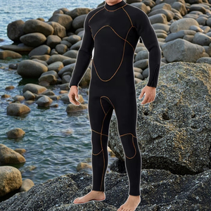 <span class=keywords><strong>Combinaison</strong></span> de surf pour <span class=keywords><strong>homme</strong></span> <span class=keywords><strong>3</strong></span>/2 mm super flexible, imperméable, respirante, antibactérienne, anti-UV, coupe-vent, fermeture éclair dorsale, néoprène + nylon, personnalisable - Product Image 5