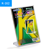 Kejea support de menu de table en forme de L porte-affiche de bureau acrylique transparent présentoir de carte PS en plastique de haute qualité