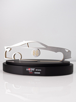 Haute qualité 5mm d'épaisseur en acier forme de voiture de course signe personnalisé créatif automobile artisanat Plaque sport trophée prix gravé