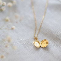 Collier minimaliste en argent 925 avec mini médaillon personnalisé, gravure photo, acier inoxydable 316