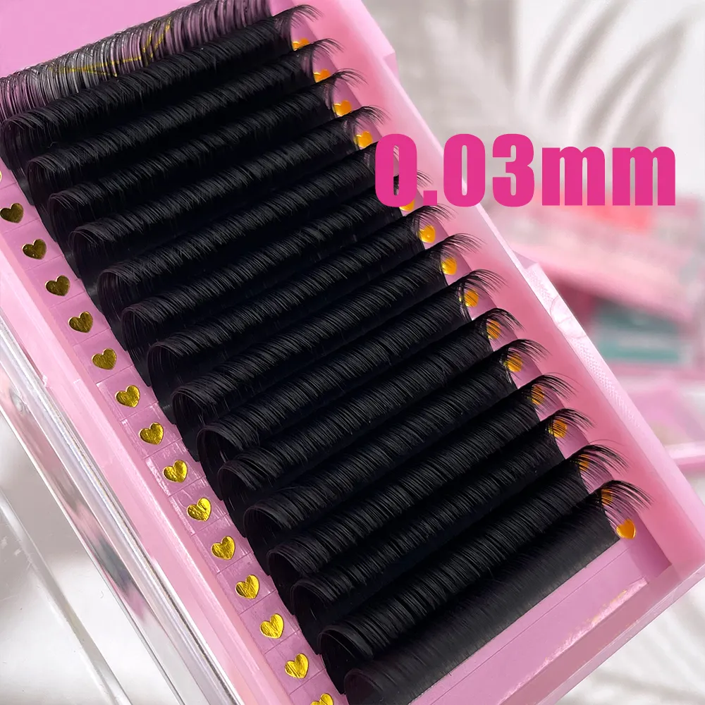 Wholesale Siberian Individual Faux Mink Eyelash Extension Professional Classic Lash Tray volume Lash Extensions