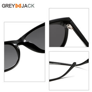 Lunettes de soleil Greyjack Cat Eye, monture noire TR90, verres TAC, protection UV400, style unisexe - Product Image 3