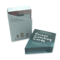 Cartes Flash d'entraînement de football en PVC avec impression personnalisée, outil éducatif étanche pour enfants avec emballage personnalisé