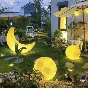 LED Outdoor <b>Solar</b> <b>Garden</b> <b>Light</b> Ball Waterproof Round Stone Moonlight Night <b>Light</b> with Remote Control IP65 DC 6V 16 LED Colors - Product Image 5