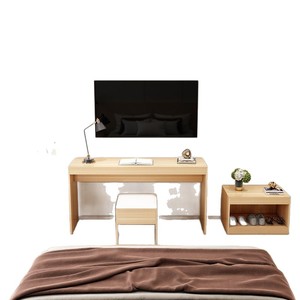 Ensemble de meubles de rangement pour hôtel, <span class=keywords><strong>TV</strong></span> et bagages, style moderne et minimaliste en bois, pour salon, maison d'hôtes et gîte standard - Product Image 5