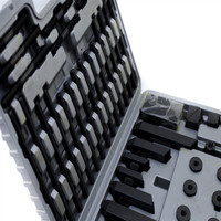 BORUI Kit de serrage 58 pièces pour machine de fraisage CNC M8/M10/M12/M14 M16/M20, comprenant serre-joints à rainure en T, blocs de nivellement, goujons, écrous et grands accessoires