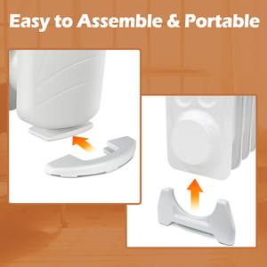 Radiateur à huile électrique <span class=keywords><strong>portable</strong></span> KONWIN blanc pour la maison - Product Image 6