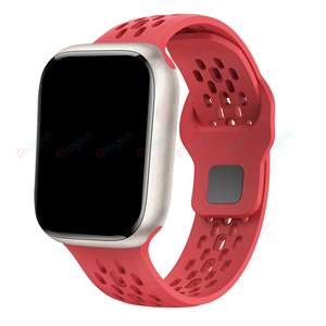 Eraysun sang trọng 42/45/46/49mm thể thao nam Silicone mềm thoáng khí cho Apple Ultra 3 2 Series 10 9 8 SE I Watch 11 Dây đeo đồng hồ - Product Image 5