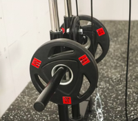 Machine de musculation multifonctionnelle Powerfit en acier pour tirage vertical à câble unique, entraîneur complet pour usage domestique, noir, 25 kg