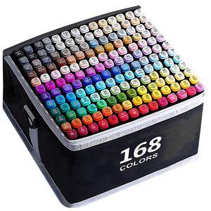 Factory New Design 80 100 120 Colors Dual Tips Alcohol Based Ink Permanent Pen Non Toxic Alcoholic Art Marker With Brush/PE Tips - Product Image 1