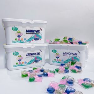 Floral Fruity <b>Detergent</b> Pods for Automatic Machine Washing Disposable Laundry Pods with Pink Green Blue Gel Capsules - Product Image 3