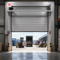 Porte à enroulement rapide en spirale haute vitesse, porte à action rapide en alliage d'aluminium avec isolation et protection thermique pour usage extérieur