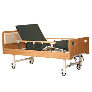 Cama de Enfermería de Madera Maciza Kangluo, Manual, Individual/Doble, con Función de Balanceo, para Cuidado de Ancianos en el Hogar, con Acero Inoxidable, para Uso en Dormitorio - Product Image 2