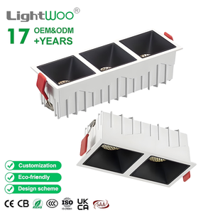 Plafonnier <span class=keywords><strong>LED</strong></span> moderne à haute luminosité, durable, carré, en aluminium COB, anti-éblouissement, <span class=keywords><strong>spot</strong></span> encastré, salon, couloir intérieur - Product Image 1