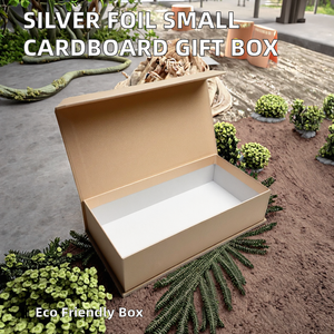 Small Recyclable Cardboard Gift Box with Gold Foil & UV Coating Magnetic Closure Offset Printing for Perfume <b>Socks</b> & <b>Fur</b> - Product Image 2