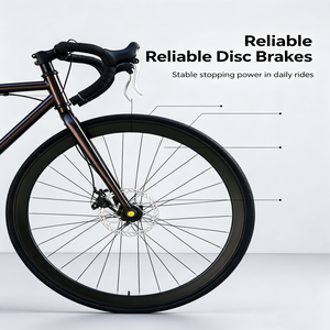 CZFIT High Quality Road Bikes, High Carbon Steel ultra Light Dual Disc Brakes, Durable and slip Resistant Inflatable/solid Tires - Product Image 5